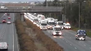 Extremely heavy traffic and motorway delays  as truckers stage second protest