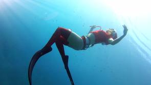 WATCH: Woman who can hold breath for over 6 mins sets new Irish freediving record