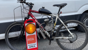 'Dangerously defective' bike with engine attached seized by Gardai
