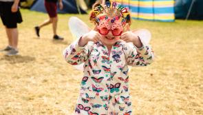 Four-year-old girl celebrates her birthday at Kaleidoscope Festival