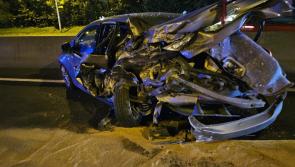 Warning to other motorists after lucky escape from horror crash on M50