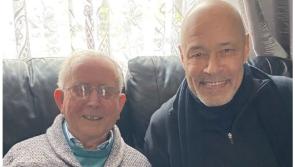 Paul McGrath pays visit to Irish soccer legend 'still going strong at 99'