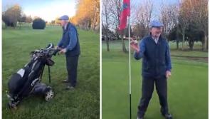 WATCH: 91-year-old Irish golfer lands first-ever hole-in-one in heartwarming video