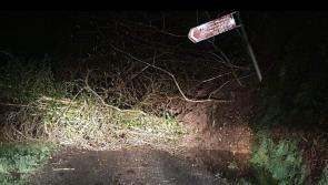 Heavy rain wreaks havoc as terrifying mudslide leaves road impassable