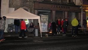 Protestors wait overnight outside Mayo hotel proposed for international protection applicants 