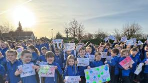 Huge excitement at a local school as RT&Eacute; cameras make a visit 