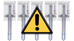 Major choking risk prompts immediate recall of toy sword sold by Flying Tiger shop