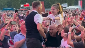 WATCH: Bruce Springsteen gifts guitar pick to little girl at Belfast concert