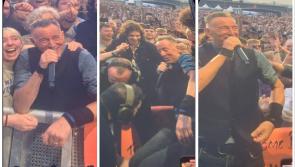 WATCH: 'I think I'm stuck' - Bruce Springsteen climbs into thick of Irish fans at Kilkenny gig 