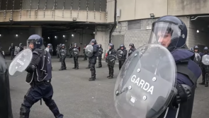 WATCH: Garda&iacute; practice riot control as almost 50,000 Europa League fans arrive in Dublin