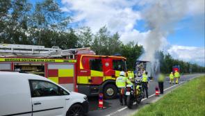 BREAKING: Major Dublin motorway closure as firefighters battle burning HGV