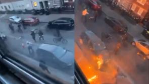 WATCH: Shocking footage emerges of petrol bomb attack on Dublin house in broad daylight