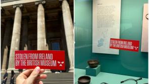 'Full of stolen treasures' - Kneecap mark British Museum with 'stolen from Ireland' stickers