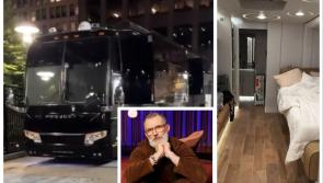 WATCH: 'Look at this for luxury' - Tommy Tiernan gives sneak peek of huge American tour bus