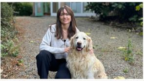 Ukrainian refugee's dog inspires stunning art collection