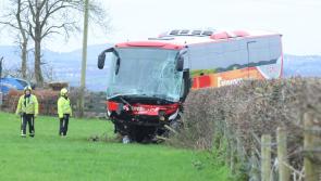 Three people hospitalised following serious crash between bus and car in Donegal