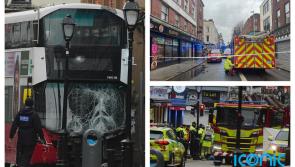 PICTURES: Dublin community in shock as one person dead following horror bus crash