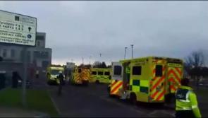 WATCH: Anger at ambulance 'pile-up' at University Hospital Limerick