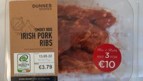 Food Safety Authority warning over batch of pork ribs