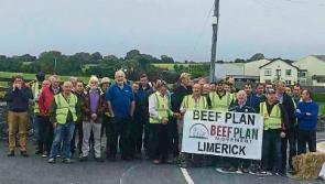 Limerick Beef Plan thanks farmers and supporters at protest in Rathkeale