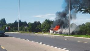 Motorist's lucky escape after car fire in Limerick