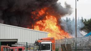 WATCH: Dramatic drone footage shows extent of Limerick fire