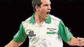 Cappamore dart thrower Willie O'Connor in World Cup action