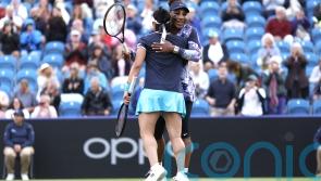 Serena Williams makes winning return to the court alongside Ons Jabeur