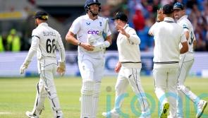 Jamie Overton falls just short of debut century for England in tight third Test