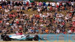 George Russell celebrates first pole of his F1 career