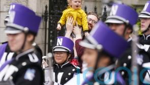 Taoiseach greets US marching band ahead of American football clash in Dublin