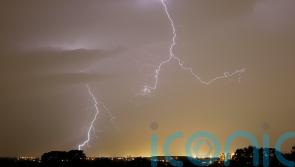 Orange weather warning issued as thunderstorms and lightning strikes expected 