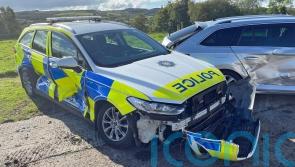 NI man accused of ramming police cars with tractor charged with attempted murder