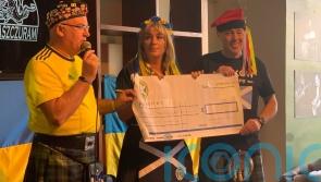 Scotland fans make &pound;4,000 donation to Ukrainian children&rsquo;s charity