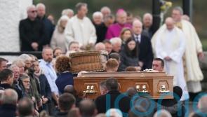 Funeral under way for five-year-old girl and father killed in Creeslough blast