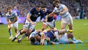 Darcy Graham scores hat-trick of tries as Scotland see off 14-man Argentina