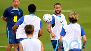 Today at the World Cup: Kyle Walker getting ready to stop Kylian Mbappe