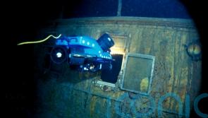 Rare unseen video of dive through Titanic wreckage being released