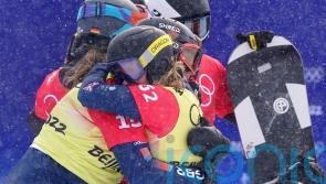 Charlotte Bankes and Huw Nightingale make history with GB mixed snowboard gold