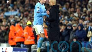 He still has a target &ndash; Pep Guardiola laughs off Erling Haaland substitution