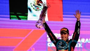 Sergio Perez holds off Red Bull team-mate Max Verstappen to win Saudi Arabian GP