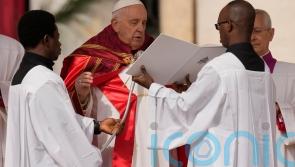 Pope Francis leads Palm Sunday Mass after hospital stay