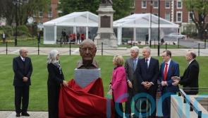 New bust of peace process mediator George Mitchell unveiled in Belfast
