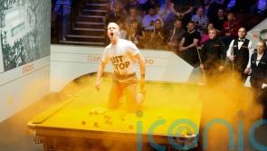 Protesters force stoppage at World Snooker Championship in Sheffield