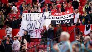 Man Utd fans stage protest against Glazers before and during Aston Villa match