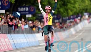Irishman Ben Healy soloes to stage eight victory at Giro d&rsquo;Italia
