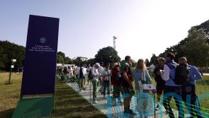 Fans welcomed at Wimbledon on first day of tennis championships