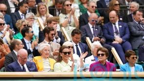 Kate watching Wimbledon ladies&rsquo; singles final from Royal Box