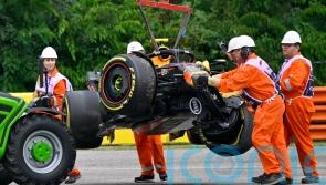 More woe for Sergio Perez as Red Bull driver crashes out of practice in Hungary