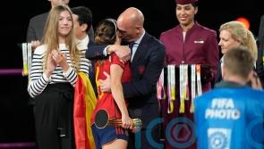 Spanish federation president apologises for kissing one of the players
